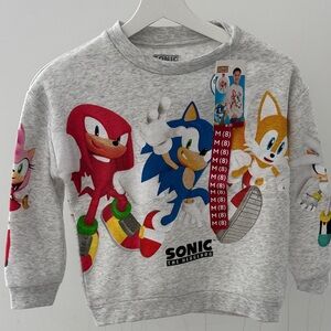 Sonic The Hedgehog Heather Grey Kids Sweatshirt